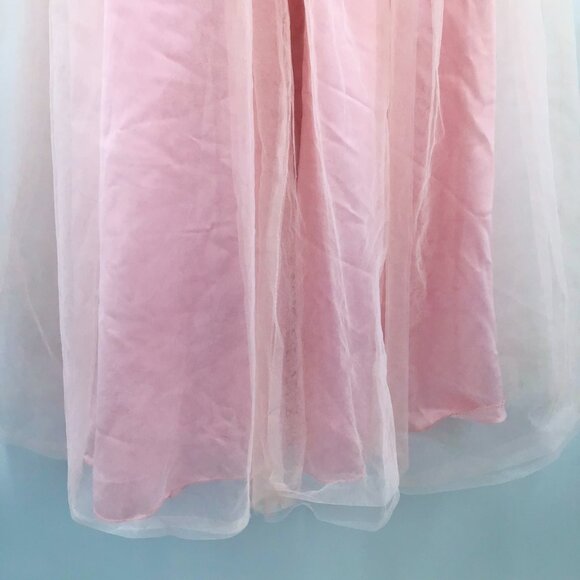 Pink Party Dress for a Princess! White Lace Tulle Ballgown Easter Flower Girl - Picture 8 of 15